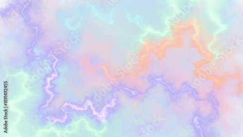 Abstract pastel ethereal lightning bolt pattern background with soft color gradients
