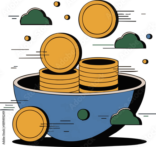 Abstract Eid al Fitr Celebration with Modern Islamic Design