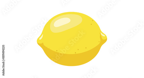 Vibrant yellow citrus fruit graphic depicting a fresh whole lemon with bright zest and a lively cartoon aesthetic ideal for healthy food and drink