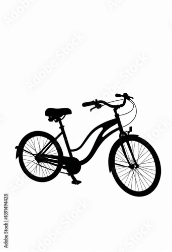 Black and White Bicycle