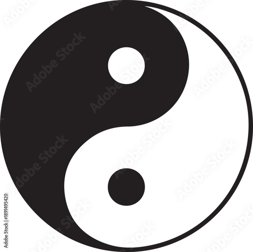 Yin Yang Balance Symbol
Yin-Yang Harmony Icon
Taoism Balance Emblem