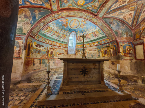 Fotografía Detailed view of the 'Sistine Chapel of the Middle Ages' inside the Crypt of San