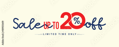 sale up to 20% off, discount offer,  20% off