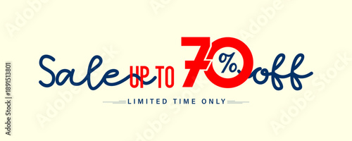 sale up to 70% off, discount offer,  70% off