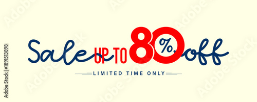 sale up to 80% off, discount offer,  80% off