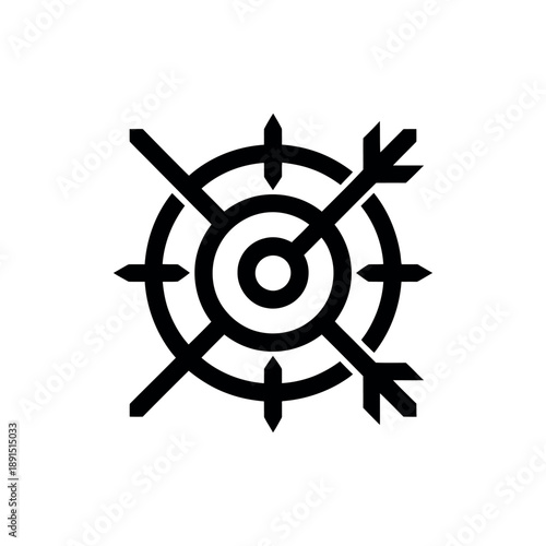 A black target with arrows representing precision and accuracy