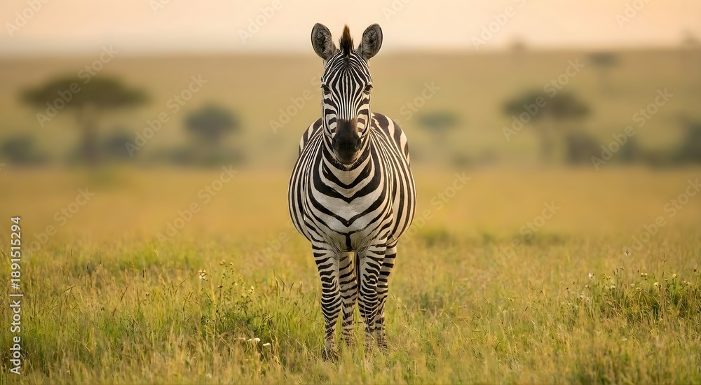 Obraz premium zebra in the savannah