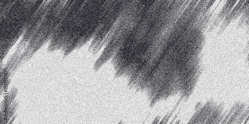 Monochrome abstract background with sweeping diagonal streaks and a fine granular texture, conveying a sense of motion and abstract visual interest for design purposes