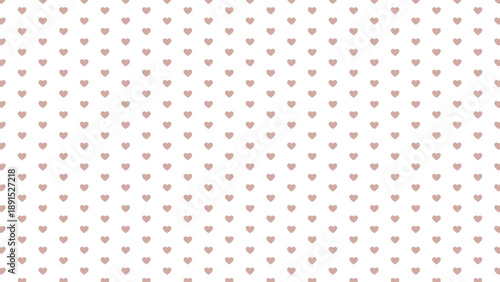 Minimalist dusty rose heart seamless pattern. Elegant nude pink romantic background vector for wedding invitations, wallpaper, and baby shower
