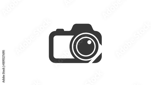 Simple Camera Icon Illustration for Photography and Visual Media.