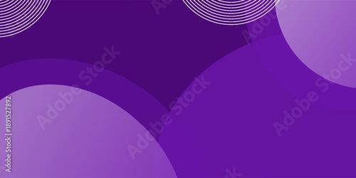 Purple circle overlap modern abstract background for template design, banner, poster, wallpaper. vector illustration eps 10