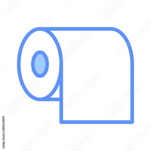 Tissue Outline Blue Color Icon