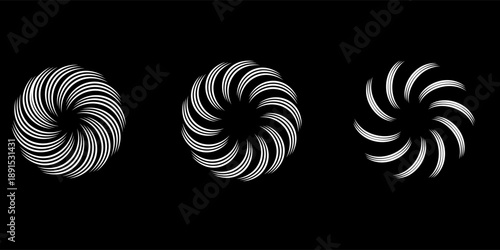 white and silver bronze metal circle frames 3d vector realistic illustration. First, second and third place medals or buttons isolated on black background. Certified. Quality blank, empty badge set.