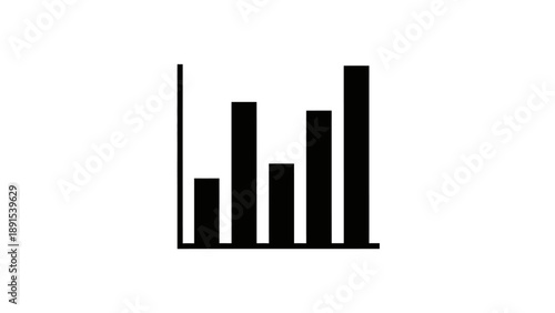 Free Download Simple Bar Chart Icon Illustration for Data Representation. - GFXLoad