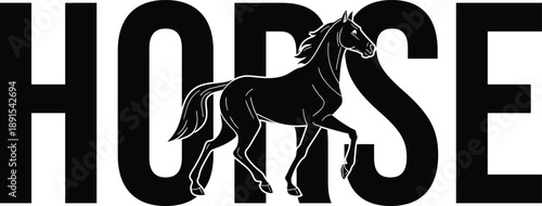 Simple Horse Design Graphic