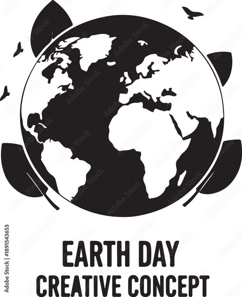 Fototapeta premium Earth day creative concept