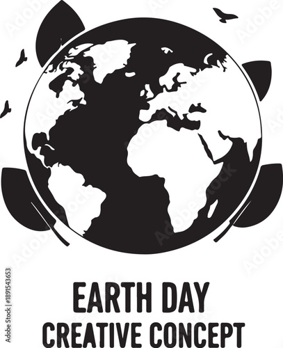 Earth day creative concept