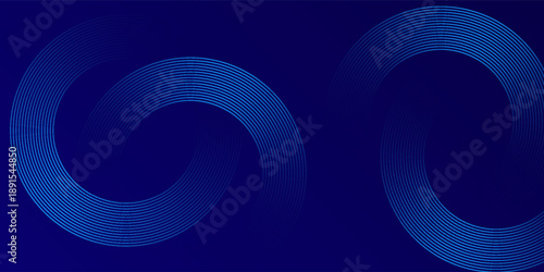 Abstract Blue Ring Pattern Background With Circular Lines for Tech, Design, and Creative Projects