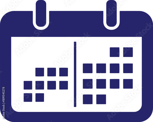 Digital calendar planner schedule management time organization icon