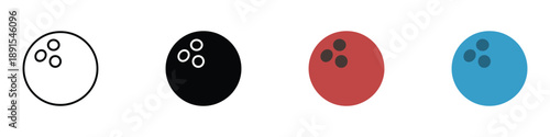Bowling Ball icon vector. sport, game, recreation symbol. vector illustration.
