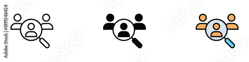 Hiring icon vector. searching user, person symbol. vector illustration.