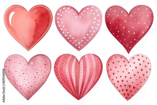 Stylized Hearts in Red and Pink Patterns – Strategy, Abstract, Conceptual, Love, Romance, Valentine, Texture, Pattern, Emotion, Decoration, Background 
