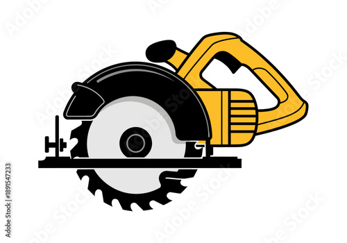 Circular Saw Power Tool for Woodworking and Construction.