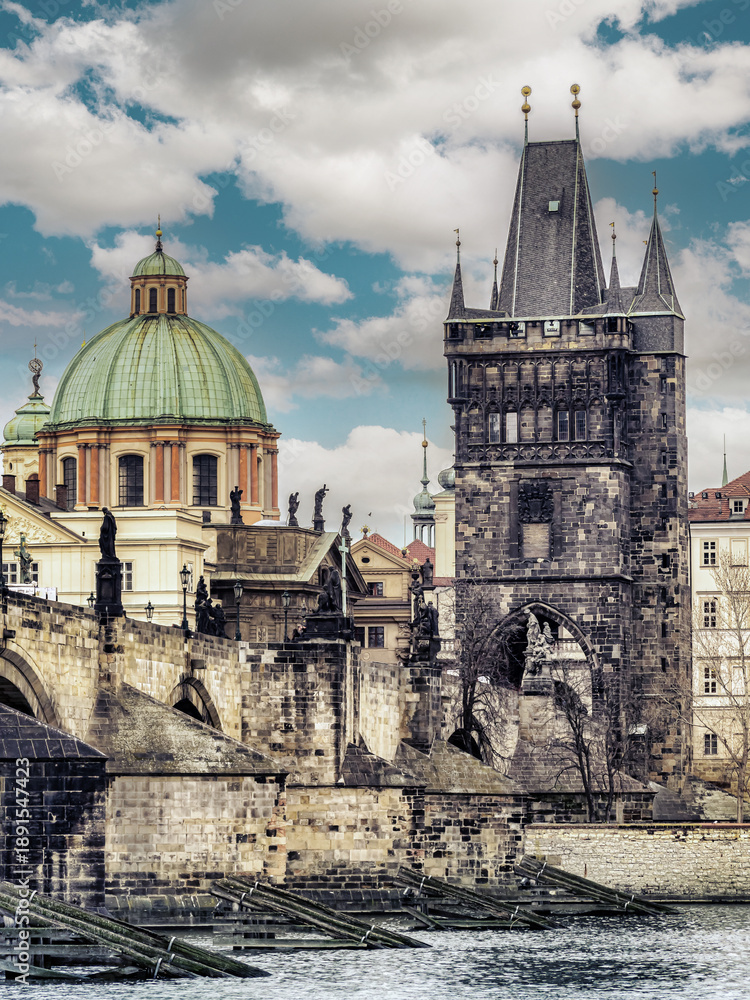 Fototapeta premium Charles Bridge, Prague, Czech Republic