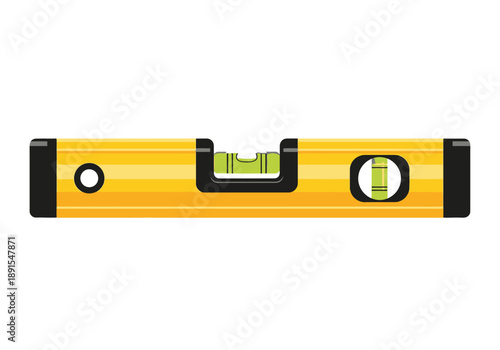 Yellow Spirit Level Tool for Measuring Flatness 