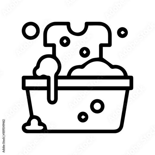 Laundry Hand Wash Icon