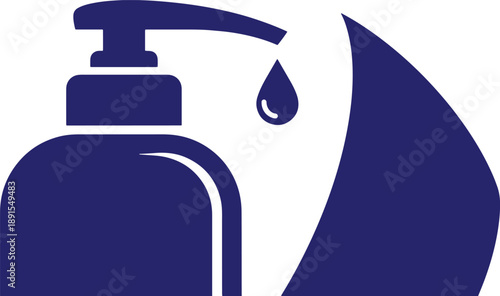 Hand sanitizer icon vector art illustration, hygiene and cleaning concept