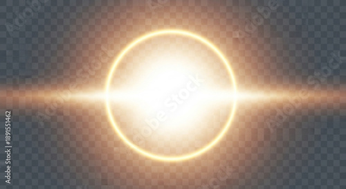 Vibrant glowing sun with radiant beams and warm orange hues on dark background with texture