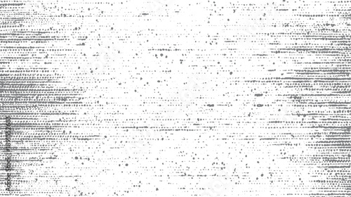 Gray textured background with scattered dots and horizontal lines forming a distressed pattern white
