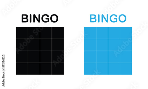 Bingo board icon. Lottery tickets sign. Lotto bingo cards symbol. flat style. Vector illustration. EPS 10 .