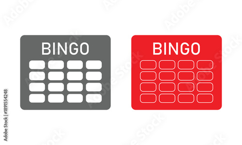 Bingo board icon. Lottery tickets sign. Lotto bingo cards symbol. flat style. Vector illustration. EPS 10 .