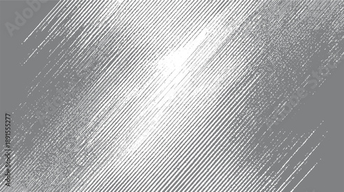 Gray background with white diagonal textured lines and speckles