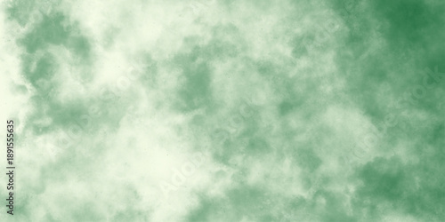 Abstract Watercolor shades blurry and defocused Cloudy Blue Sky Background. Abstract diffuse green colored smoke cloudy background, Watercolor background for presentations, cover, card, invitation. 