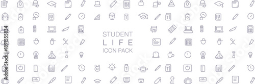 Student Life Icon Pack for Educational and Organizational Needs