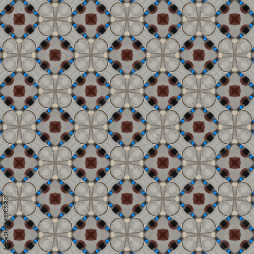 Abstract Patterned Wallpaper: A captivating abstract design featuring an intricate arrangement of repeating patterns, creating a visually stimulating and artistic composition.