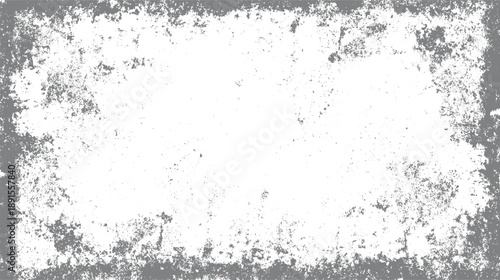 Textured grey and white grunge distressed background with scattered speckles and rough edges