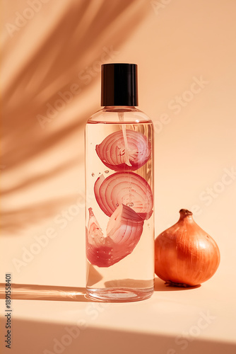 Natural Red Onion Hair Growth Treatment and Shampoo in Pump Bottle