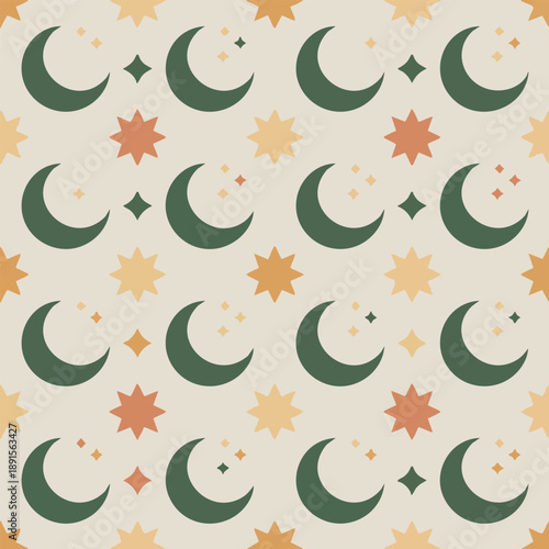 Abstract Eid al Fitr Celebration with Modern Islamic Design