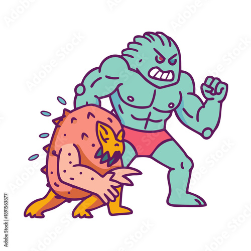 rock, animal, character, cute, music, concert, playful, fun, funny, illustration, guitar, musician, art, creative, design, performance, band, whimsical, isolated, portrait, nature, fantasy, mammal, pe