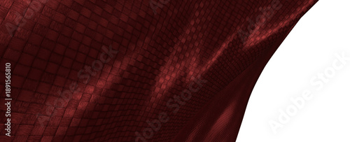 Close up shot of woven red ...