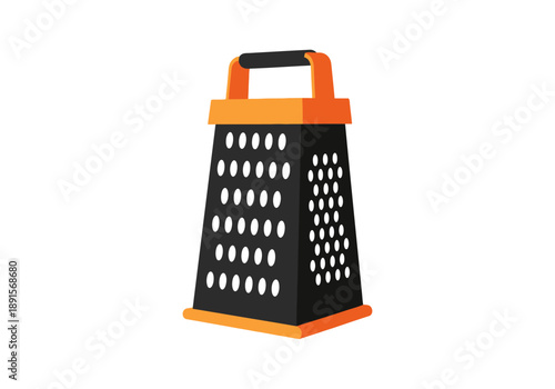 Black and Orange Kitchen Grater Tool.