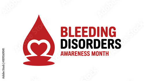 Bleeding Disorders Awareness Month Symbol Red Drop Design