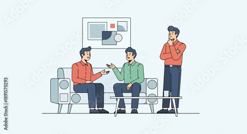 Business Meeting Collaboration Colleagues Discussing Strategy Decisions in Office Room Workplace Environment Teamwork Communication Conversation