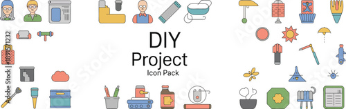 DIY Project Icon Pack for Home Improvement and Crafting