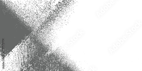 Textured gray gradient with scattered dots on white background