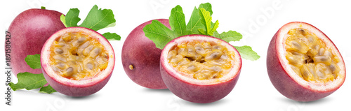 Slika na platnu Passion fruit isolated on white background